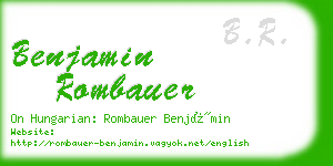 benjamin rombauer business card